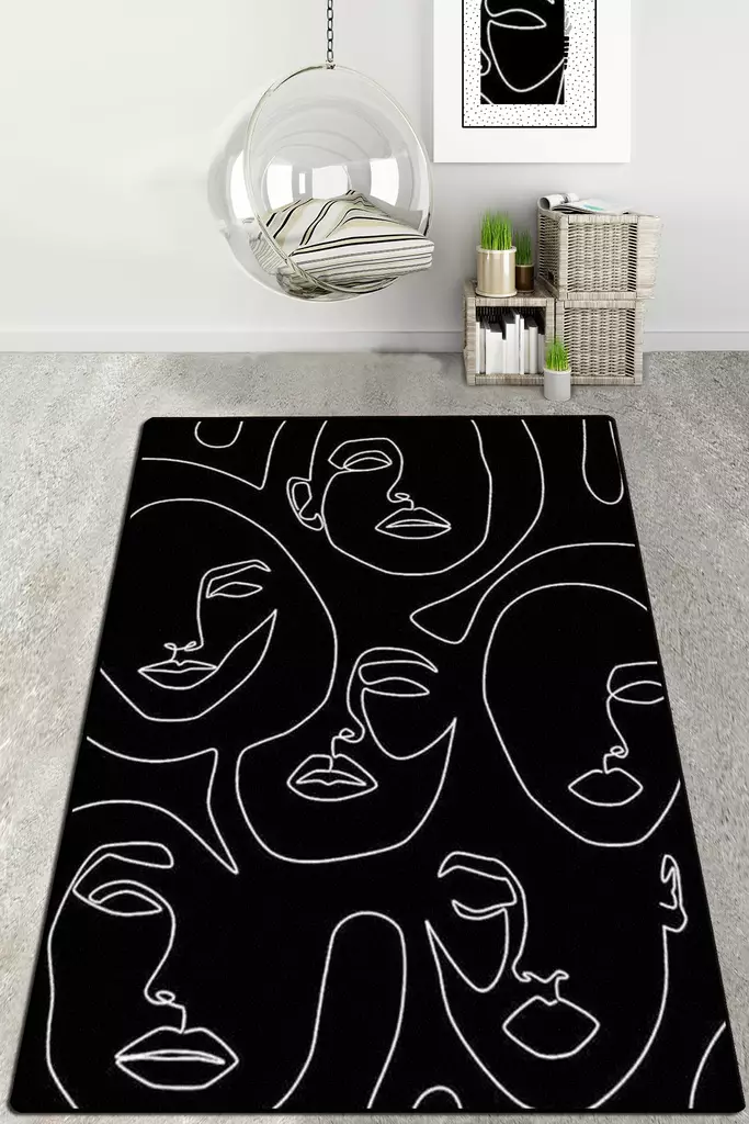 Matta Conceptum Djt Flerfärgad Polyester 80x140 cm - Små mattor och gångmattor - 8682870892101 - 1