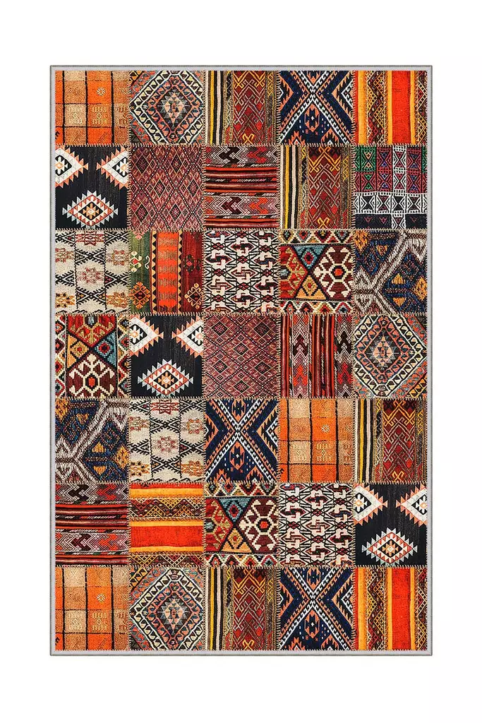 Gångmatta Conceptum Hmnt899 Flerfärgad Polyester 100x200 cm - Stora och medelstora mattor - 8682870608771 - 1