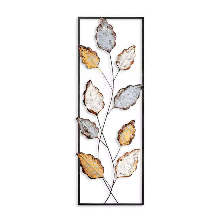 Väggdekor Metall Wallity Fagus 3 Flerfärgad Metall 32x90 cm - Dekorationer, prydnadsföremål - 8683743679881 - 1