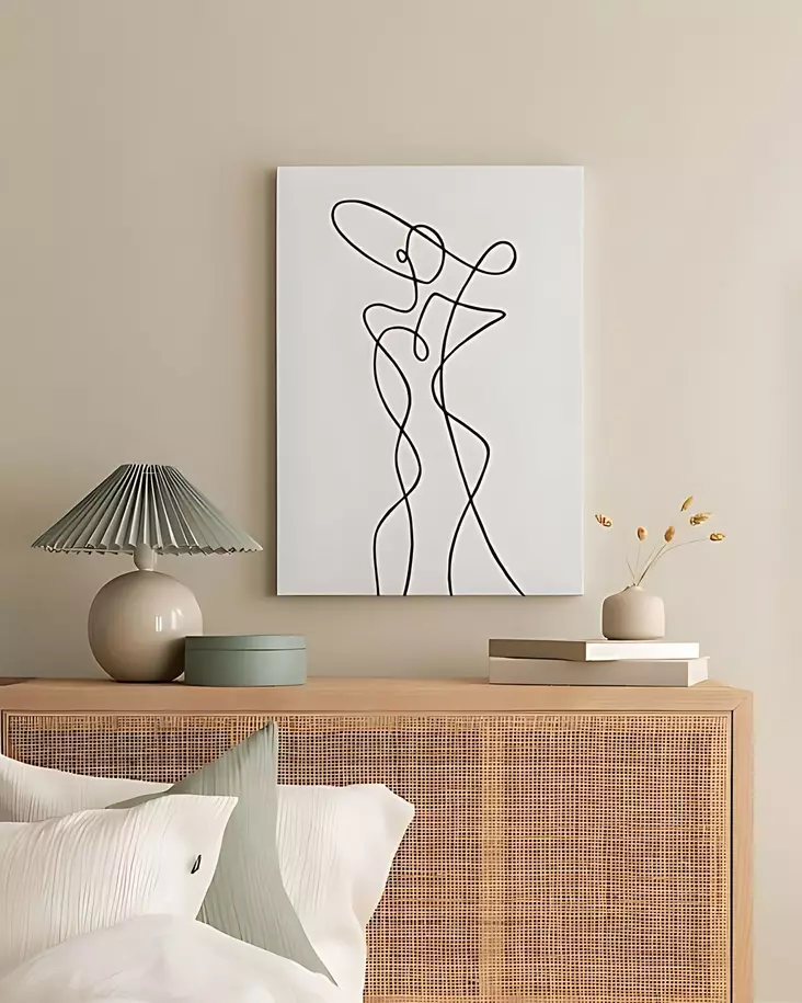Canvastavla Wallity Flerfärgad Canvas 40x60 cm - Tavlor och ramar - 8684283202041 - 1