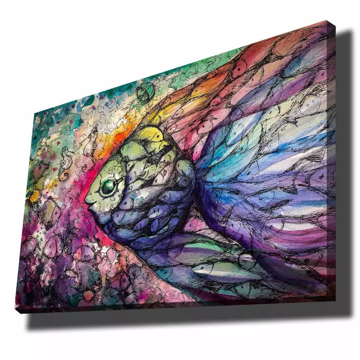 Canvastavla Wallity Flerfärgad Canvas 70x100 cm - Tavlor och ramar - 8682870300361 - 1