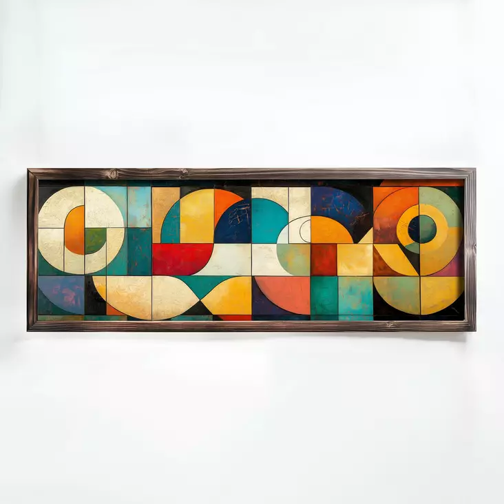 Inramad MDF-tavla Wallity Flerfärgad MDF 40x120 cm - Tavlor och ramar - 8684283650811 - 1
