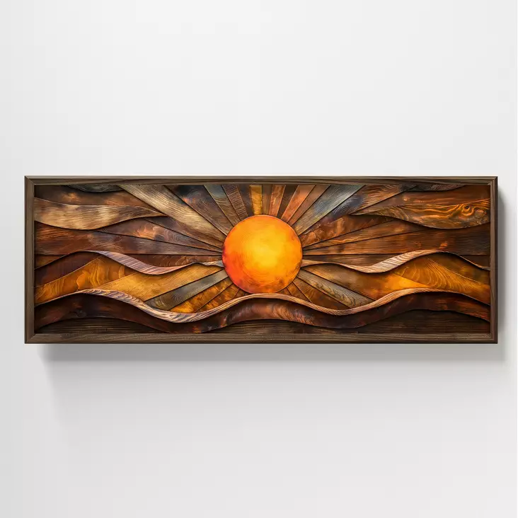 Inramad MDF-tavla Wallity Flerfärgad MDF 120x40 cm - Tavlor och ramar - 8684282630661 - 1