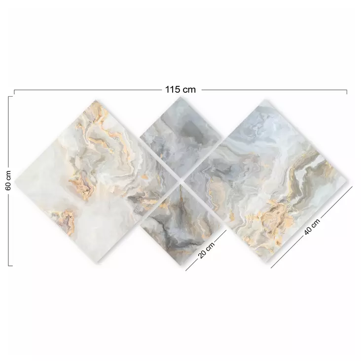 MDF-tavla Wallity Flerfärgad MDF 60x115 cm 4 Delar - Tavlor och ramar - 8683342619431 - 1