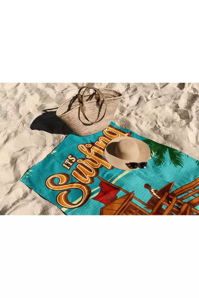 Strandhandduk Mijölnir Flerfärgad Mikrofilament 70% Polyester 30% Polyamid 90x150 cm - Handdukar - 8684282666431 - 1