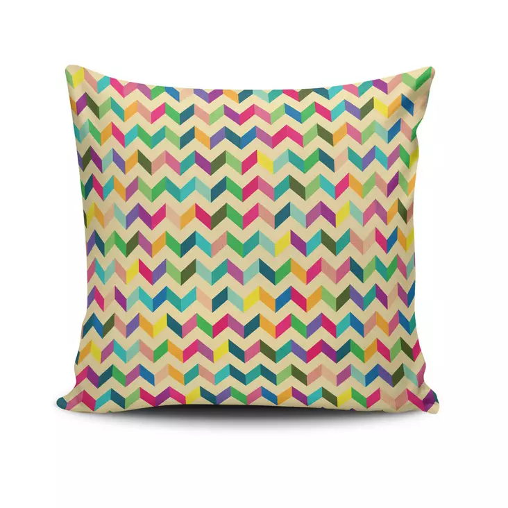 Prydnadskudde Aberto Design NKRLNT158 Flerfärgad Bomull Polyester 43x43 cm - Prydnadskuddar - 8681181473511 - 1