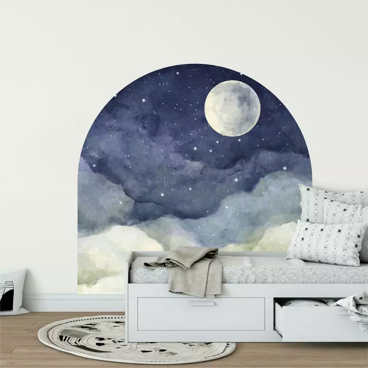 Väggdekor Wallity Flerfärgad Vinyl 100x70 cm - Väggdekaler och tapeter - 8684283602841 - 1