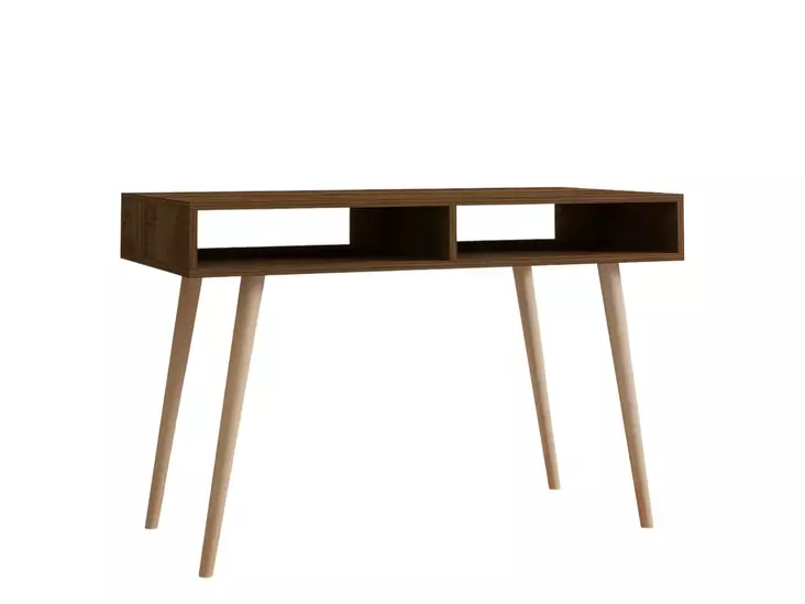 Skrivbord Hanah Home Novo Valnöt Spånskiva 120x74,8x60 cm - Skrivbord - 8681875587791 - 1