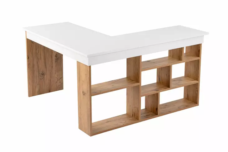 Skrivbord Hanah Home Vesper Vit Furu Spånskiva 130x72x120 cm - Skrivbord - 8684283440061 - 1
