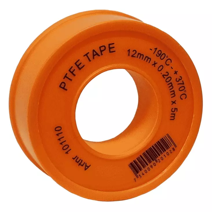 PTFE Teflonkierreteippi 12mmx0,20mmx5m - Byggtejp - 7340090230011 - 1