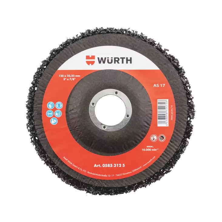 Nylon hiomalaikka 115mm/22mm musta - Skivor för vinkelslipmaskin - 4038898354741 - 1