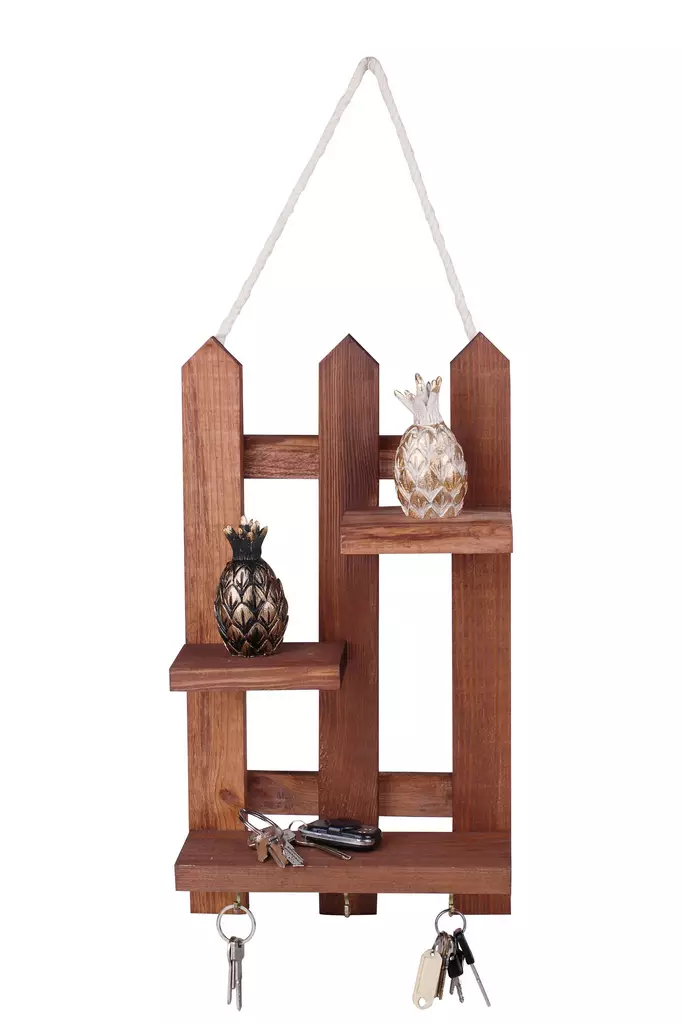 Nyckelhållare Aberto Design 213Ka Valnöt Trä 40x23x9 cm - Möbler - 8683342261791 - 1