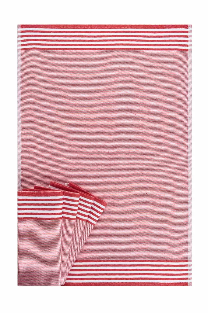 Handdukset Hermia Sevilla Röd Bomull 5 Delar - Kökstextilier - 8683342758581 - 1