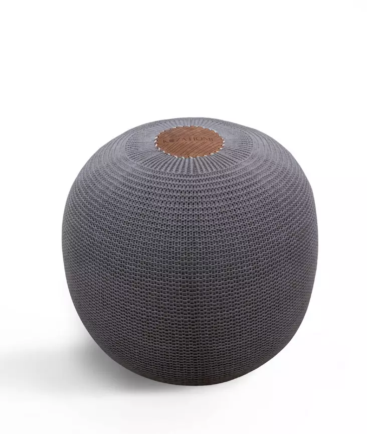 Pouf Aberto Design Fluffy Brun Akryl 40x40x45 cm - Möbler - 8683342532761 - 1