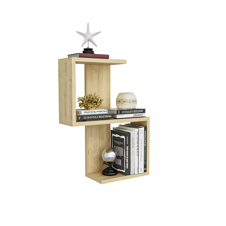 Vägghylla Hanah Home Octa Safir Spånskiva 29,8x60x16,4 cm - Vägghyllor - 8683342169271 - 1