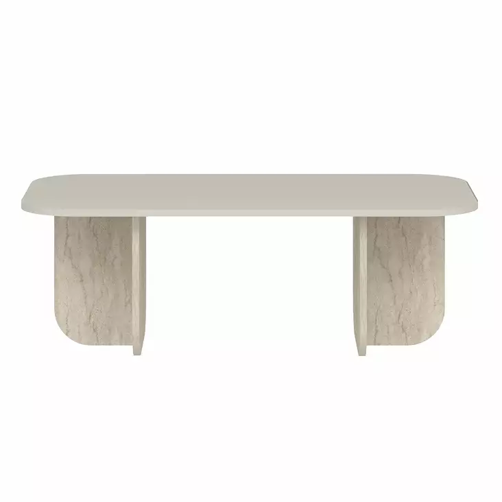 Soffbord Hanah Home Becaj Sandsten Spånskiva 120x41,4x60 cm - Soffbord - 8684283801381 - 1