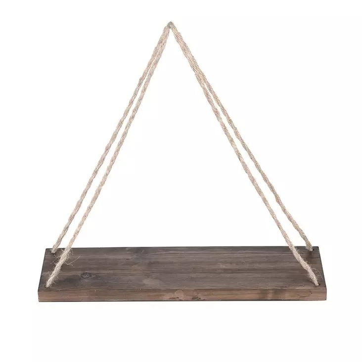 Vägghylla Hanah Home Aa035 Valnöt Massivt Trä 60x13x1,6 cm - Vägghyllor - 8681875072341 - 1