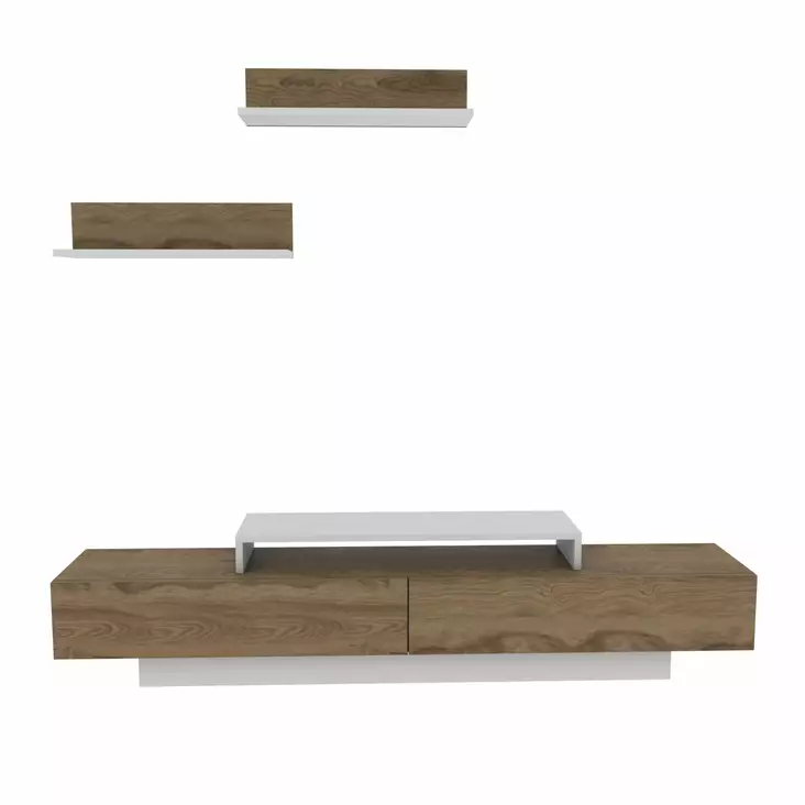 TV-bänk Hanah Home Lusi Vit Ek Spånskiva 180x31x40 cm - TV-bänkar - 8683743121441 - 1