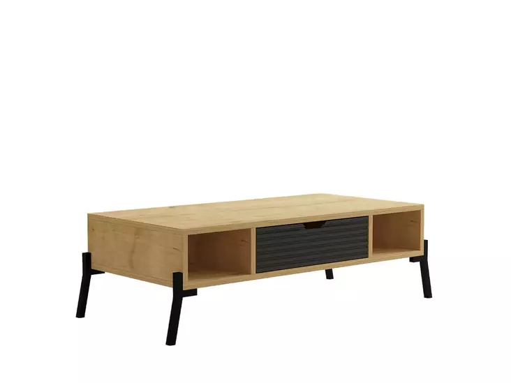 Soffbord Hanah Home Faro Ek Antracit Spånskiva 100x28,2x50 cm - Soffbord - 8683743027781 - 1