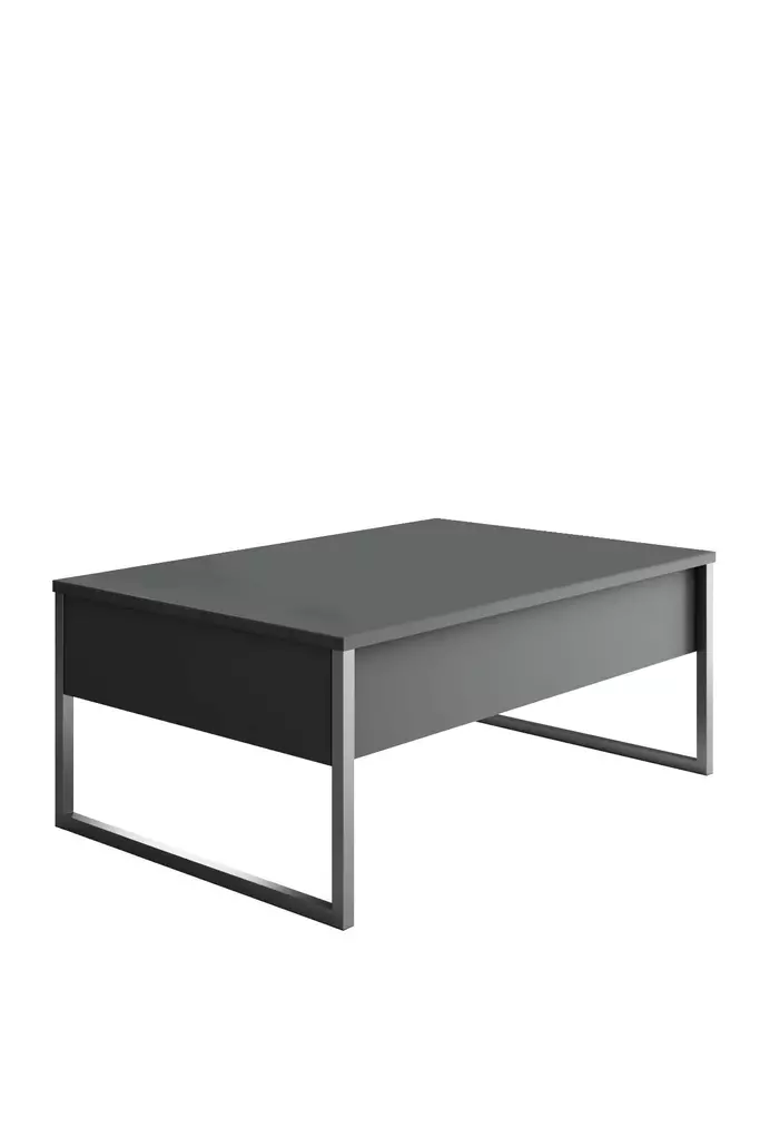 Soffbord Hanah Home Luxe Antracit Silver Spånskiva 90x60x40 cm - Soffbord - 8684282832331 - 1