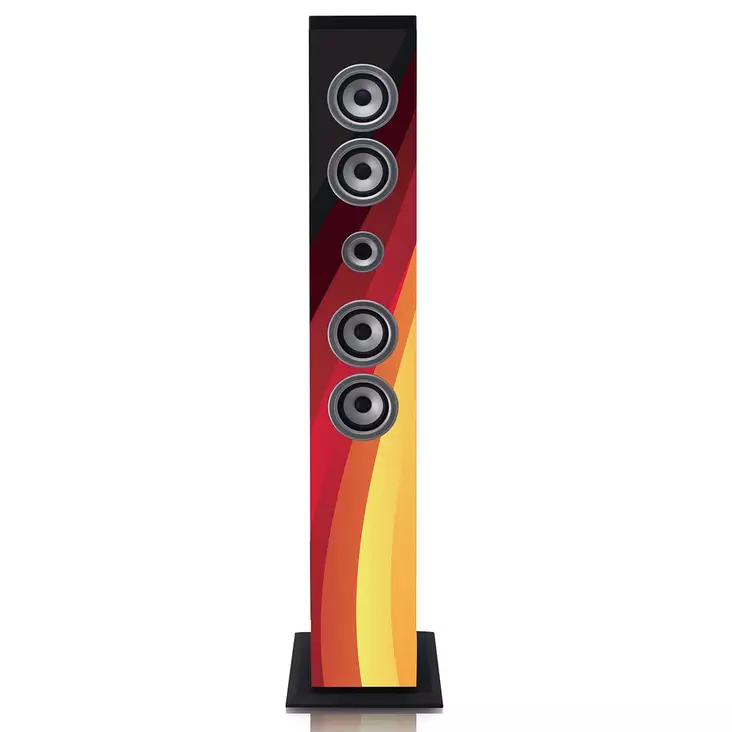 Speakertower med Bluetooth®, PLL FM-radio, USB- och SD-spelare - Bluetooth-högtalare - 8711902040231 - 10