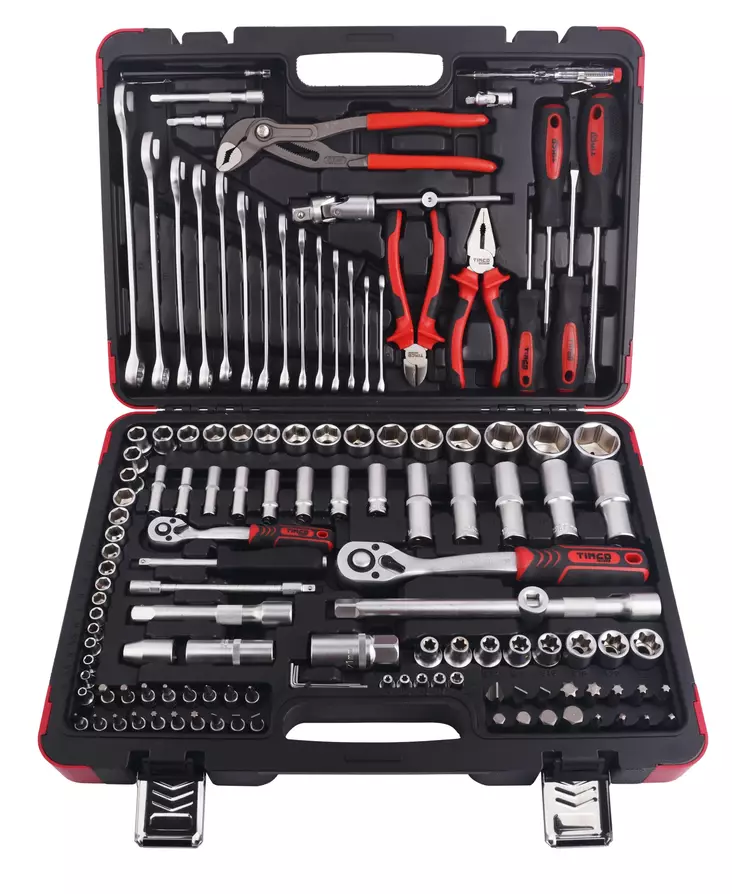 Timco 132-delars verktygssats - Hylsnyckelsatser - 6438014417141 - 1