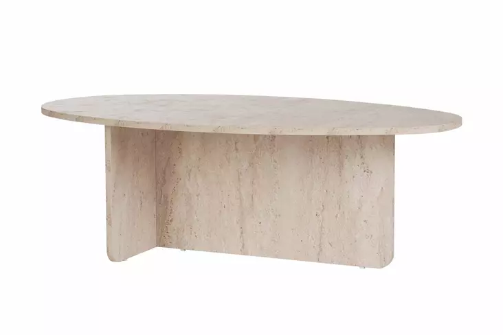 Soffbord Hanah Home Orba Travertin Spånskiva 120x40x65 cm - Soffbord - 8684283887651 - 1