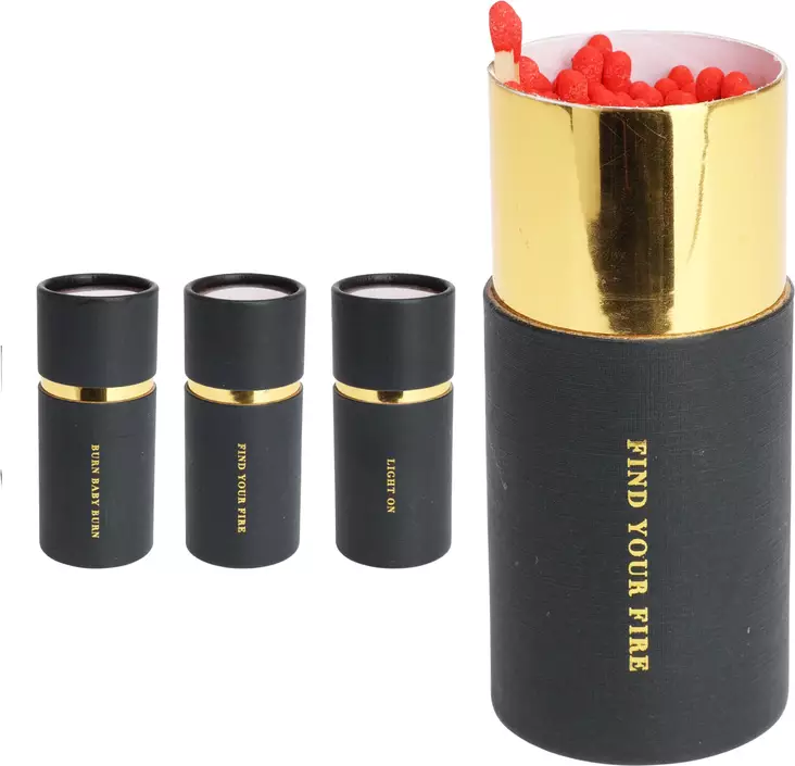 Tulitikut 10 cm, 3 erilaista designia - Tändare, tändmaterial, gaser - 8720573629881 - 1