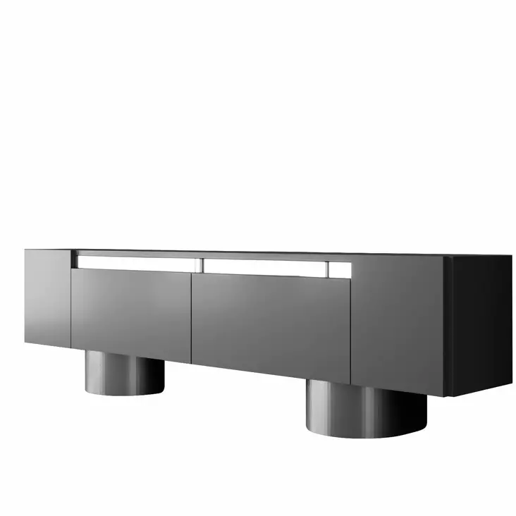 TV-bänk Hanah Home Bohem Antracit Silver Spånskiva 180x50x30 cm - TV-bänkar - 8684283557141 - 1