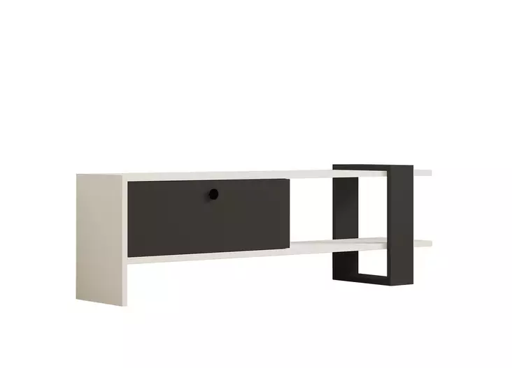 TV-bänk Hanah Home Funda Antracit Spånskiva 120x36,8x25 cm - TV-bänkar - 8681875683271 - 1
