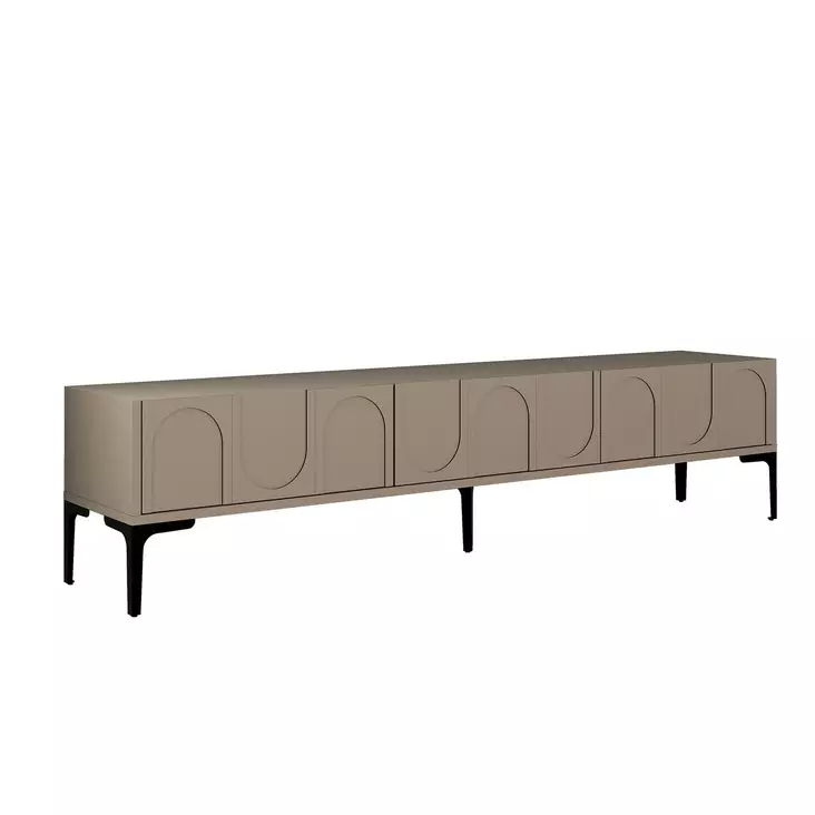 TV-bänk Hanah Home Lyon 42 Svart Spånskiva 180x42x35 cm - TV-bänkar - 8684282640561 - 1