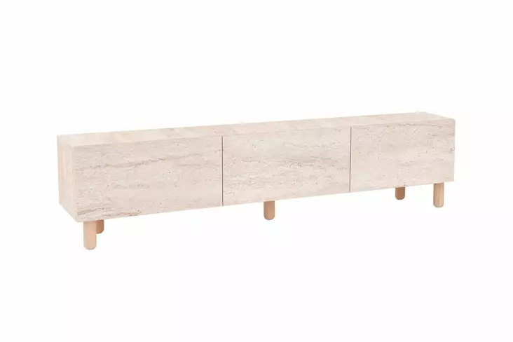 TV-bänk Hanah Home Alvin Travertin Spånskiva 180x42x31,4 cm - TV-bänkar - 8684283431281 - 1
