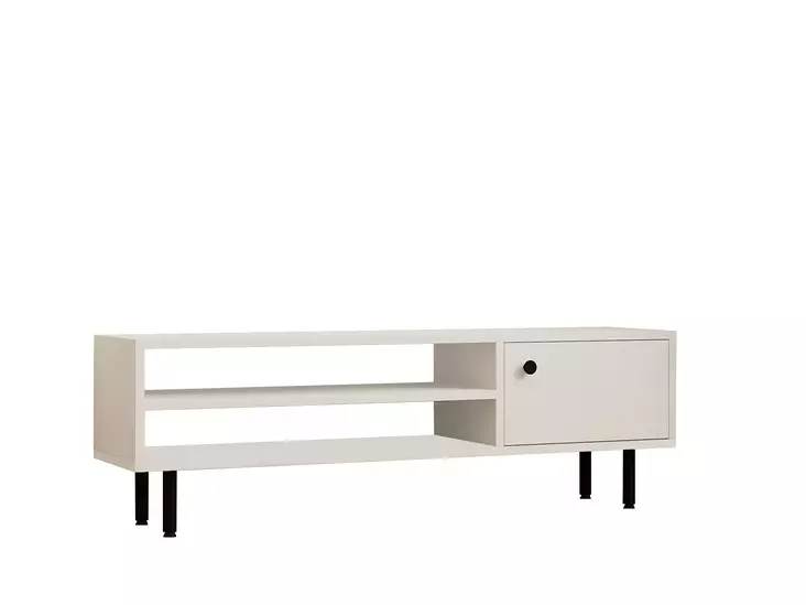 TV-bänk Hanah Home Avila Vit Spånskiva 120x38x30 cm - TV-bänkar - 8684282618201 - 1