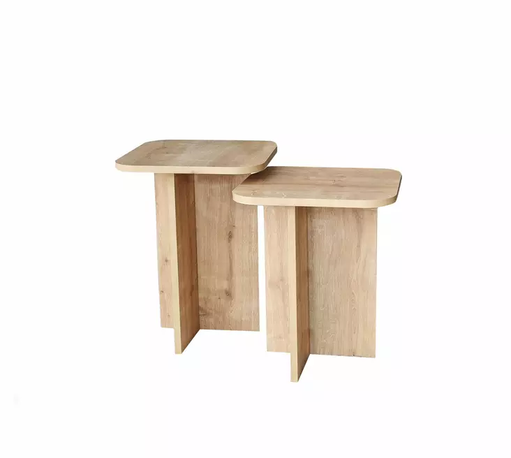 Sidobord Hanah Home Blues Set Ek Spånskiva 40x50x40 cm 40x55x40 cm - Sidobord och extrabord - 8684282417231 - 1