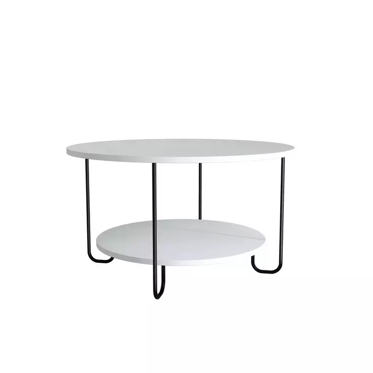Soffbord Hanah Home Corro Vit Spånskiva 80x45x80 cm - Soffbord - 8681875834741 - 1