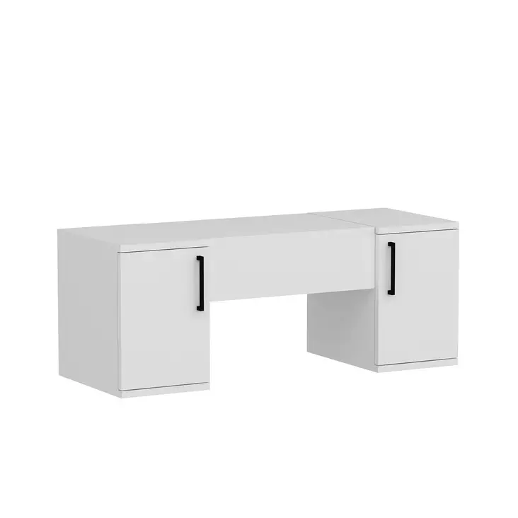 Sminkbord Hanah Home Mercan Vit Spånskiva 100x74,1x35 cm - Toalettbord - 8681875796131 - 1