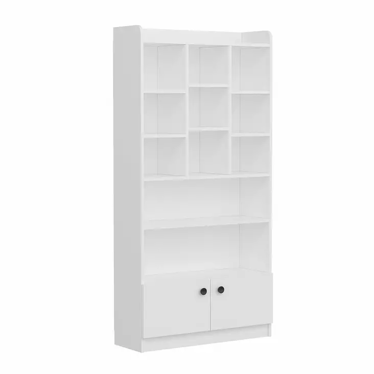 Bokhylla Hanah Home Tokyo Vit Spånskiva 90x180x30 cm - Bokhyllor - 8683743316151 - 1