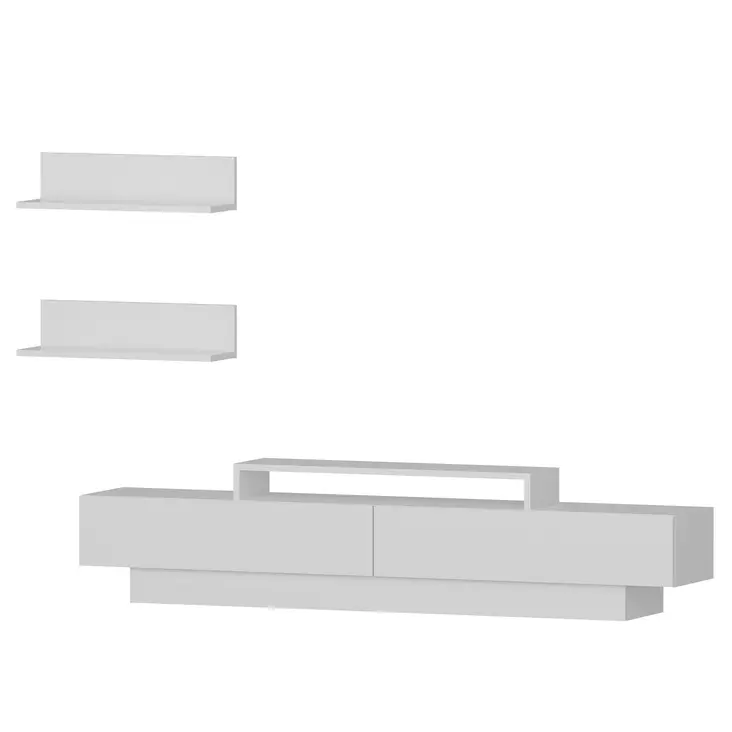 TV-bänk Hanah Home Lucca TV Vit Spånskiva 180x40x31 cm - TV-bänkar - 8681875385311 - 1