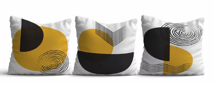 Kuddfodral Set Aberto Design Asr_plw25 Flerfärgad Bomull Polyester 43x43 cm - Prydnadskuddar - 8684283661251 - 1