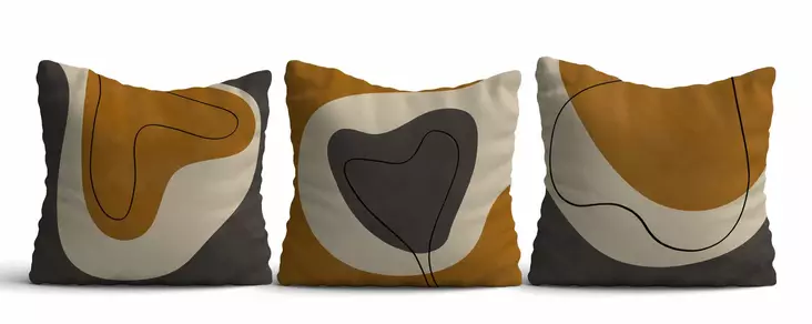 Kuddfodral Set Aberto Design Asr_plw25 Flerfärgad Bomull Polyester 43x43 cm - Prydnadskuddar - 8684283661381 - 1