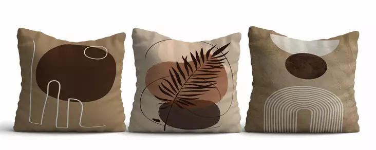 Kuddfodral Set Aberto Design Asr_plw25 Flerfärgad Bomull Polyester 43x43 cm - Prydnadskuddar - 8684283661541 - 1