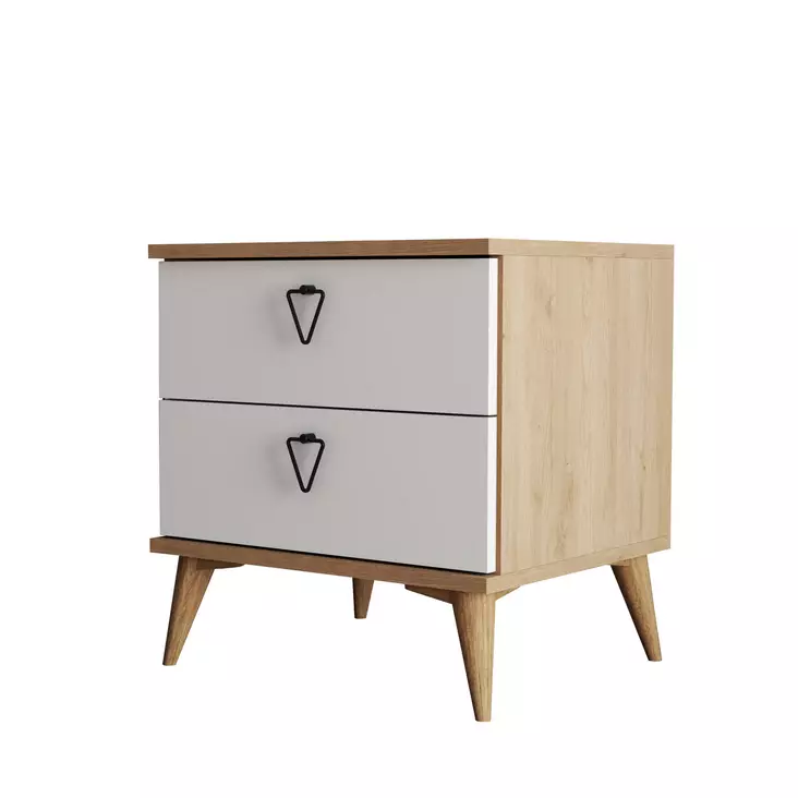 Sängbord Hanah Home Versa Ce 3636 Ek Spånskiva 52x55,1x45 cm - Nattduksbord - 8683743041831 - 1