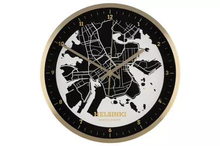4Living City helsinki Sein=C3=A4kello 30 cm 1 - Väggklockor - 6410413316072 - 1