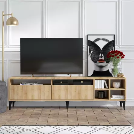 TV-bänk Hanah Home Eva Ek Spånskiva 180x52x35 cm - TV-bänkar - 8682870753532 - 1
