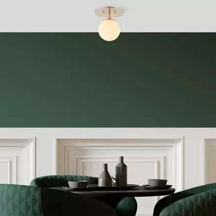 Taklampa Opviq Well Guld Metall 20 x 25 x 25 cm - Tak- och vägglampor - 8683342591812 - 1