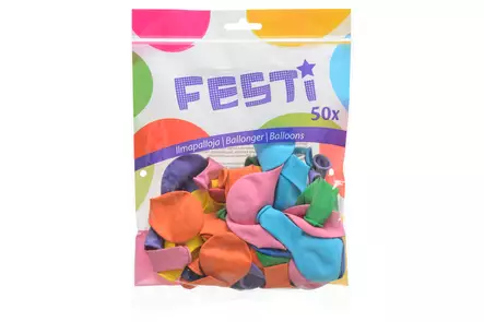 Ballonger Festi 50 st - Ballonger och tillbehör - 6410412907622 - 1