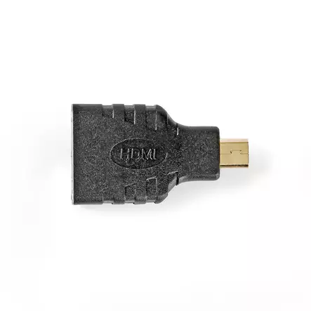 HDMI Adapter | HDMI Mini kontakt | HDMI Utgång | Guldplaterad | Rak | ABS | Svart | 1 st. | Plastpåse - Videokontakter och pluggar - 5412810283002 - 1