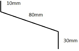 Oven kynnyspelti 80 mm mittakuva - Tröskellister och bygglister - 6430070620022 - 2