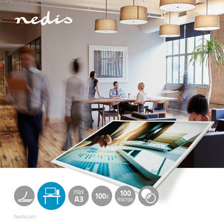 Lamineringsfilm | A3 | Tjocklek: 100 µm | Packad per: 100 st. | PET | Transparent - Skrivbordstillbehör - 5412810268702 - 2