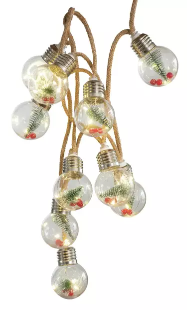 Dome lamppusarja 10 led 1,35m - Dekorationsljus - 6435200280022 - 2